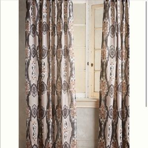 Anthropologie Ikat curtains 96x50” (2 panels incl)